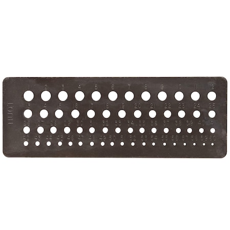 Huot Huot 12260 Drill Bit Gauge For Wire Gauge Sizes #1 To #60 12260